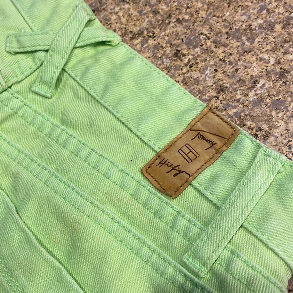 Tommy Hilfiger Green Jean Mini Skirt 4 - Picture 10 of 16
